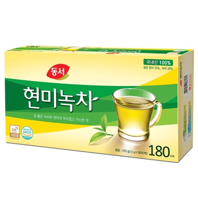 동서 현미녹차 180T