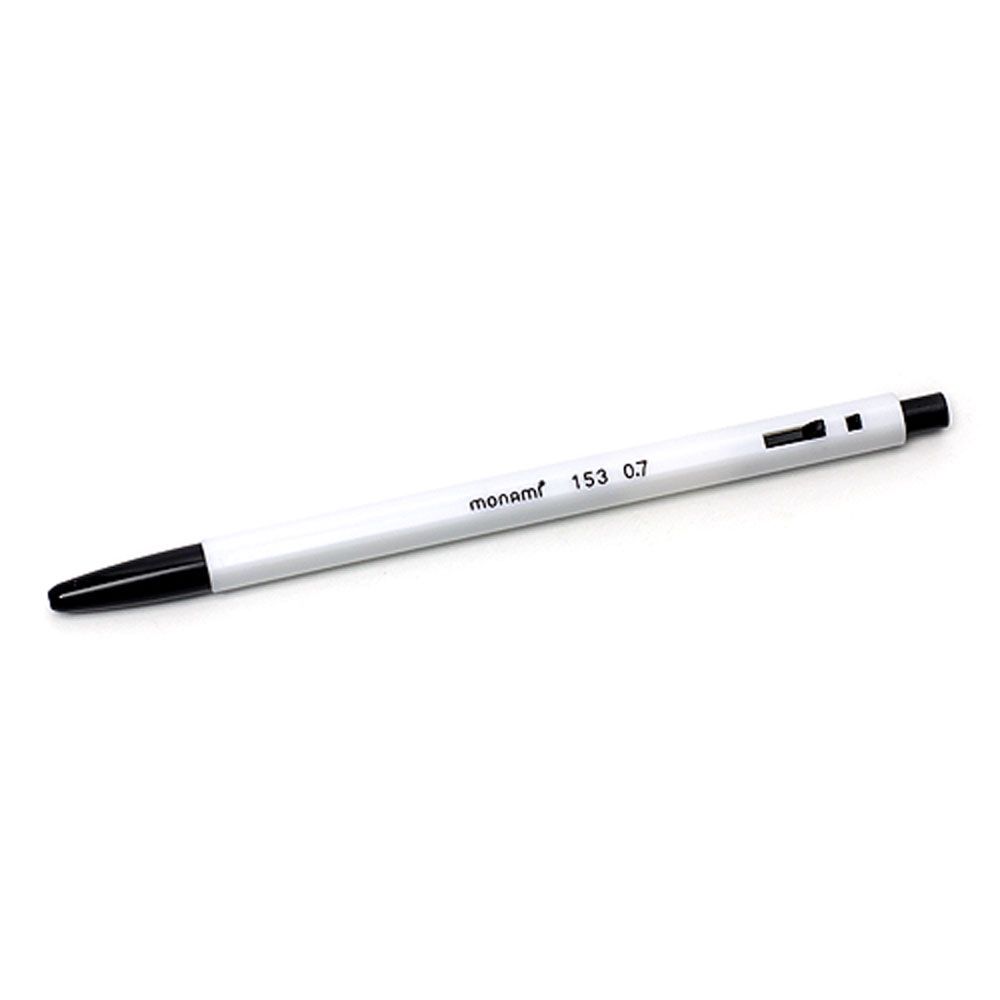 아이티알,NE 모나미 흰색 기본 똑딱이 볼펜 홍보 기획펜 0.7mmX20