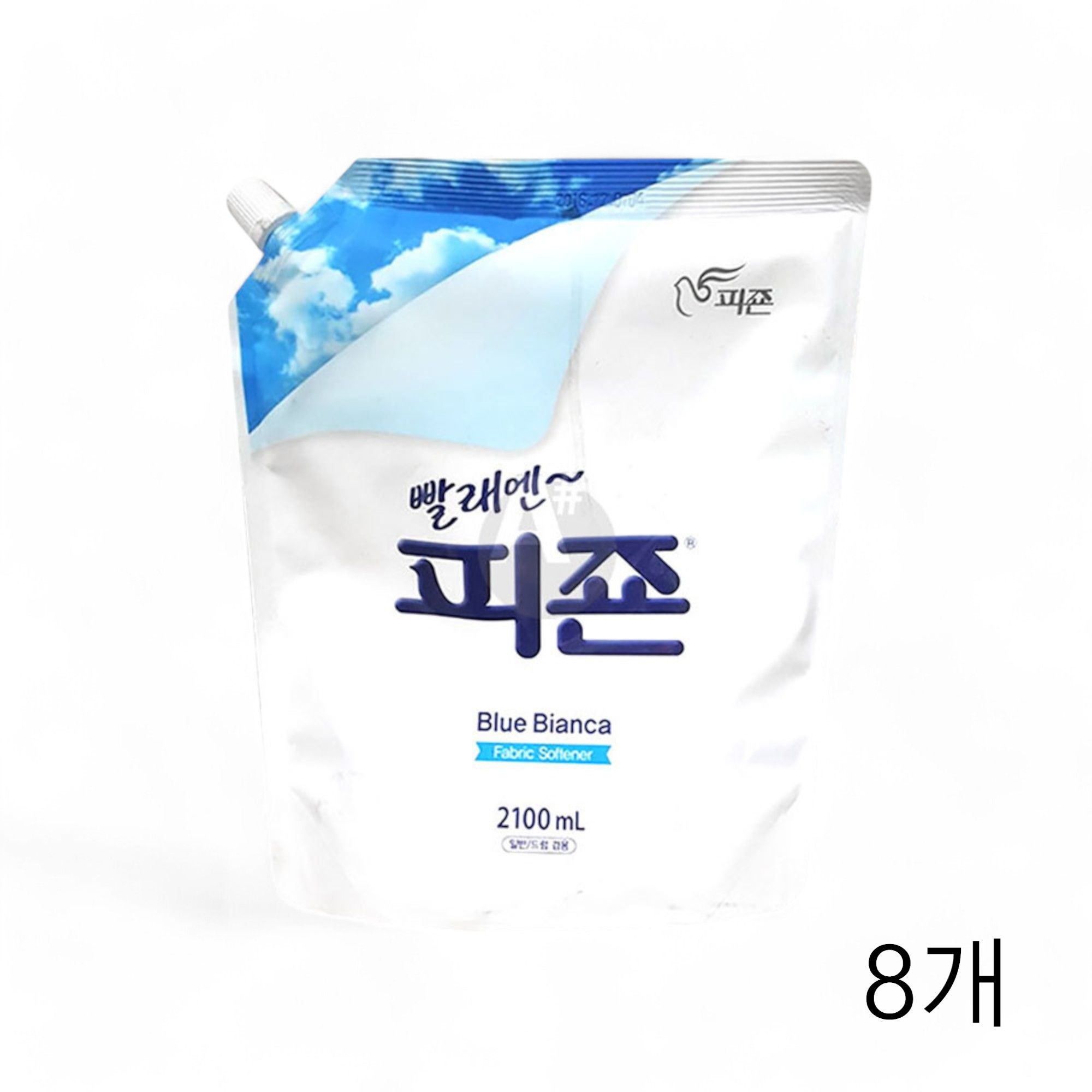 피죤 리필용 섬유유연제 블루비앙카 2LX8개 냄새제거