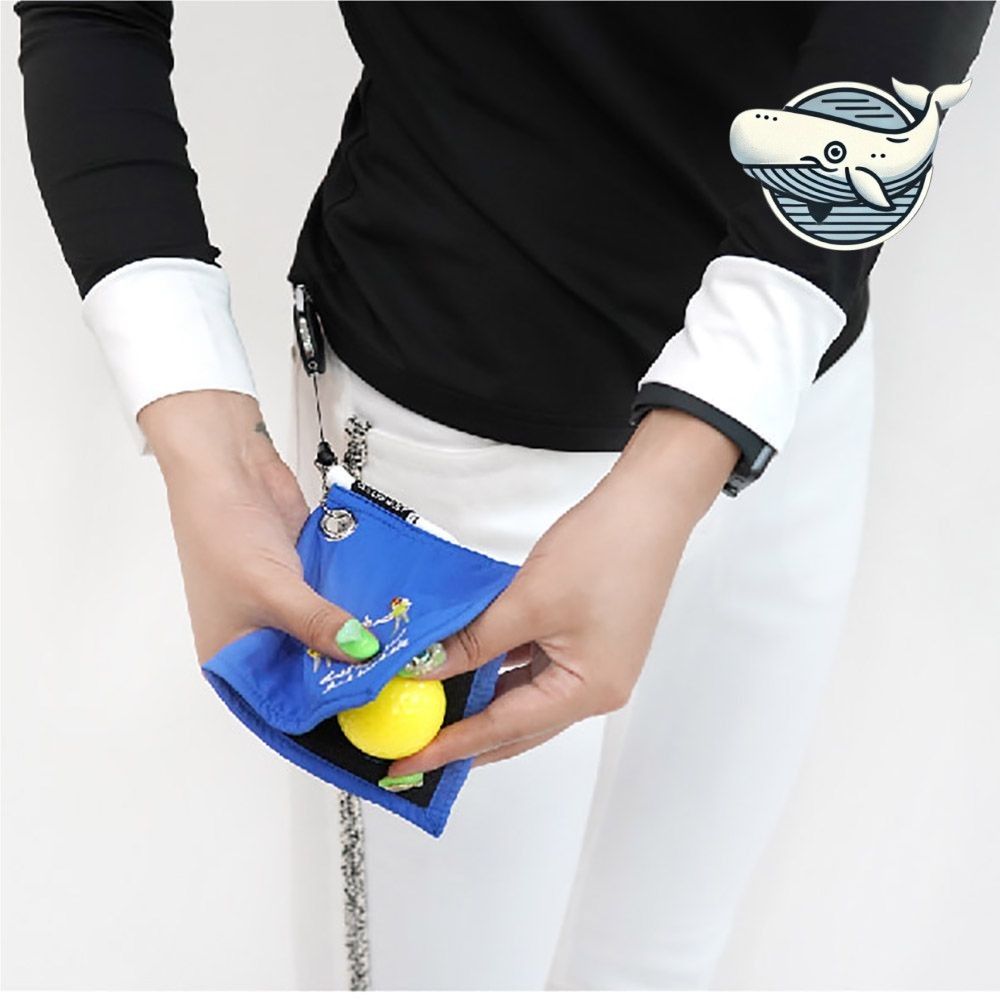 골프 수건 클럽헤드 청소 타올 릴 와이어