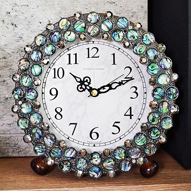 블랙오팔 탁상시계