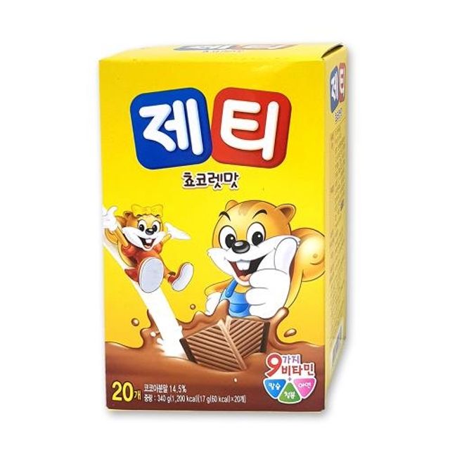 제티 초코렛맛 20스틱 타먹는 쵸코음료 제티가루 초코