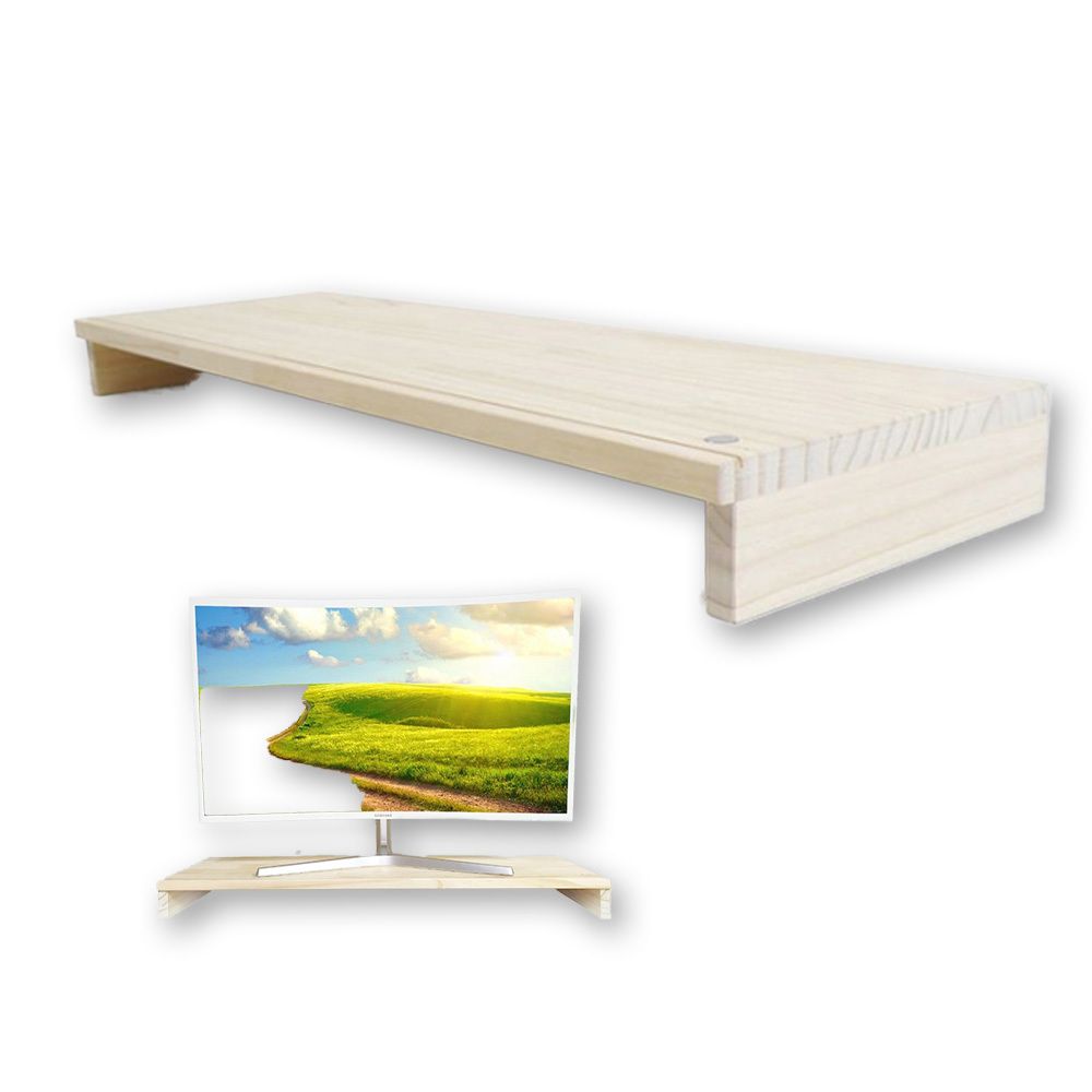 원목 모니터받침대 800x230x75 와이드 거치대 책상