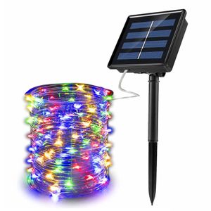 아이티알,NU 태양광 LED 100구 와이어 전구(12m)(컬러믹스)줄조명