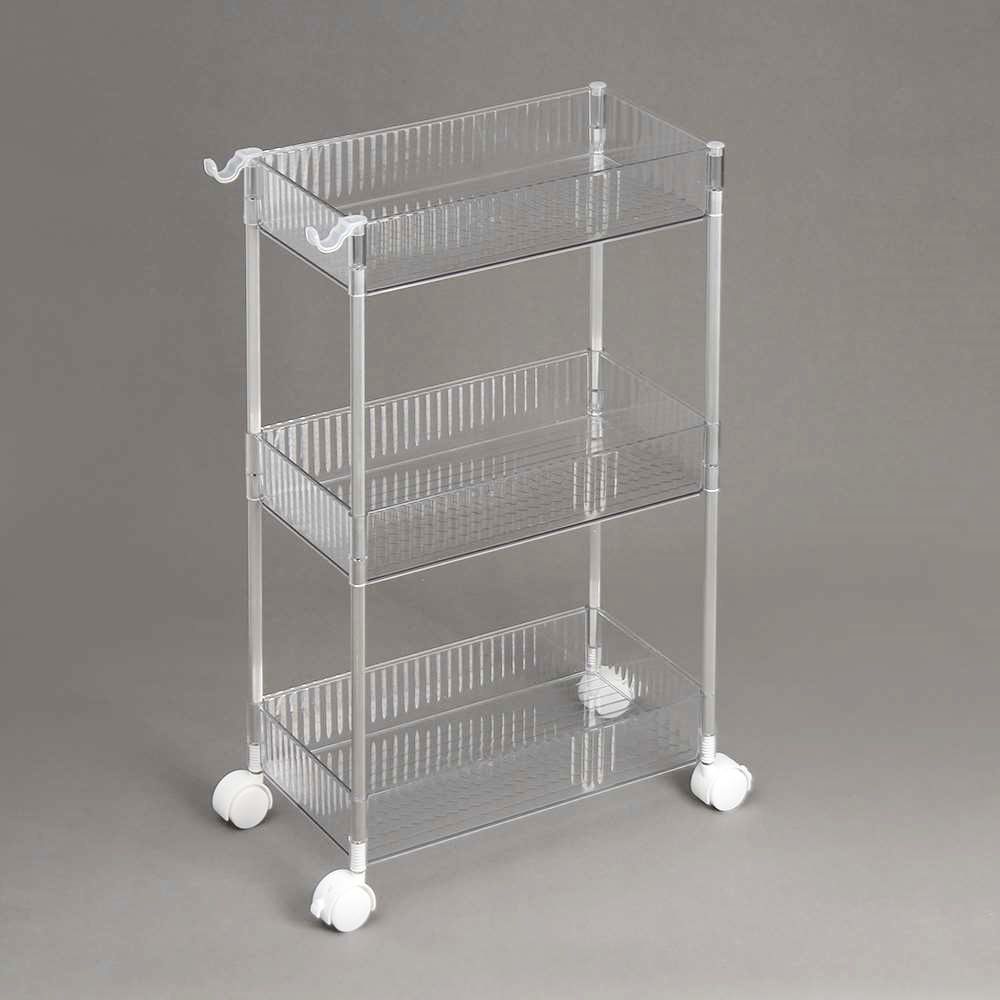 거실 틈새 선반 3단 39x21cm 트롤리 고리 세탁실