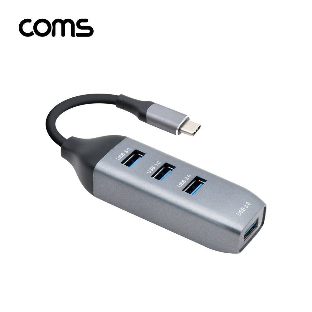 Coms USB 3.1 (Type C)허브 컨버터 OTG USB 3.0 4포트