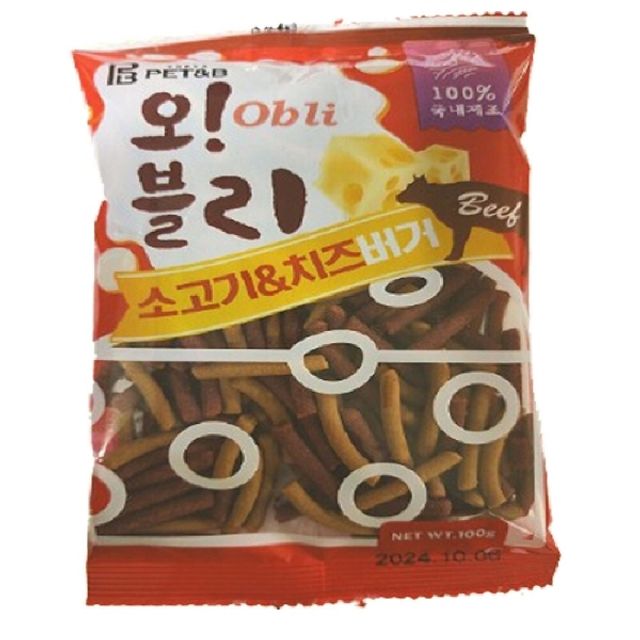 오블리 치즈버거 소고기 100gx80개