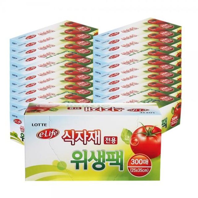 (BOX)롯데위생팩(실속형)25x35x300매 20개입