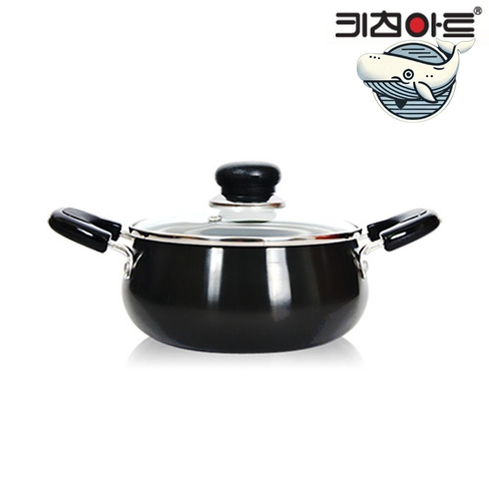 블랙 주방 찌개냄비 심플 경량 국냄비 조리용품