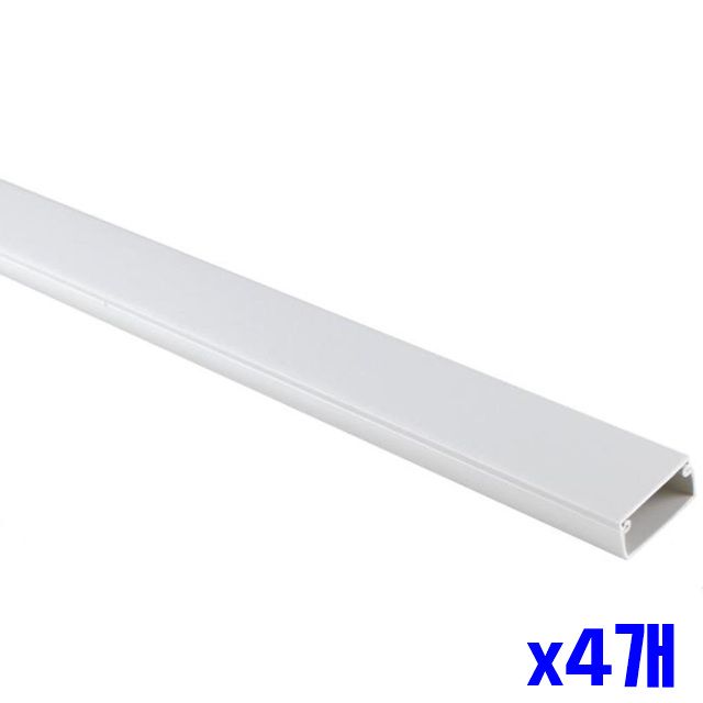 통신장비 3p 20mm 몰딩 전기 x4개 화이트 사각 DIY시