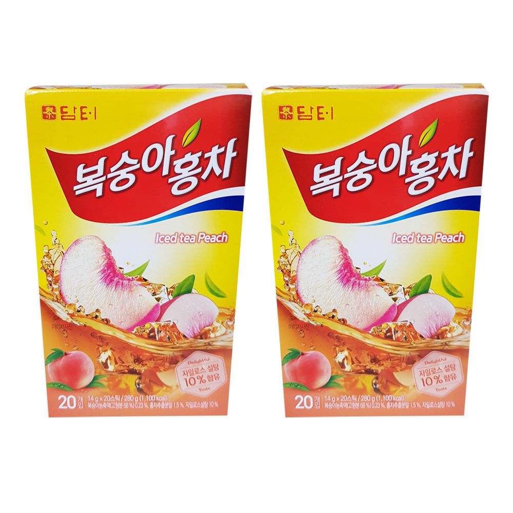 담터 복숭아홍차 280g x 2개