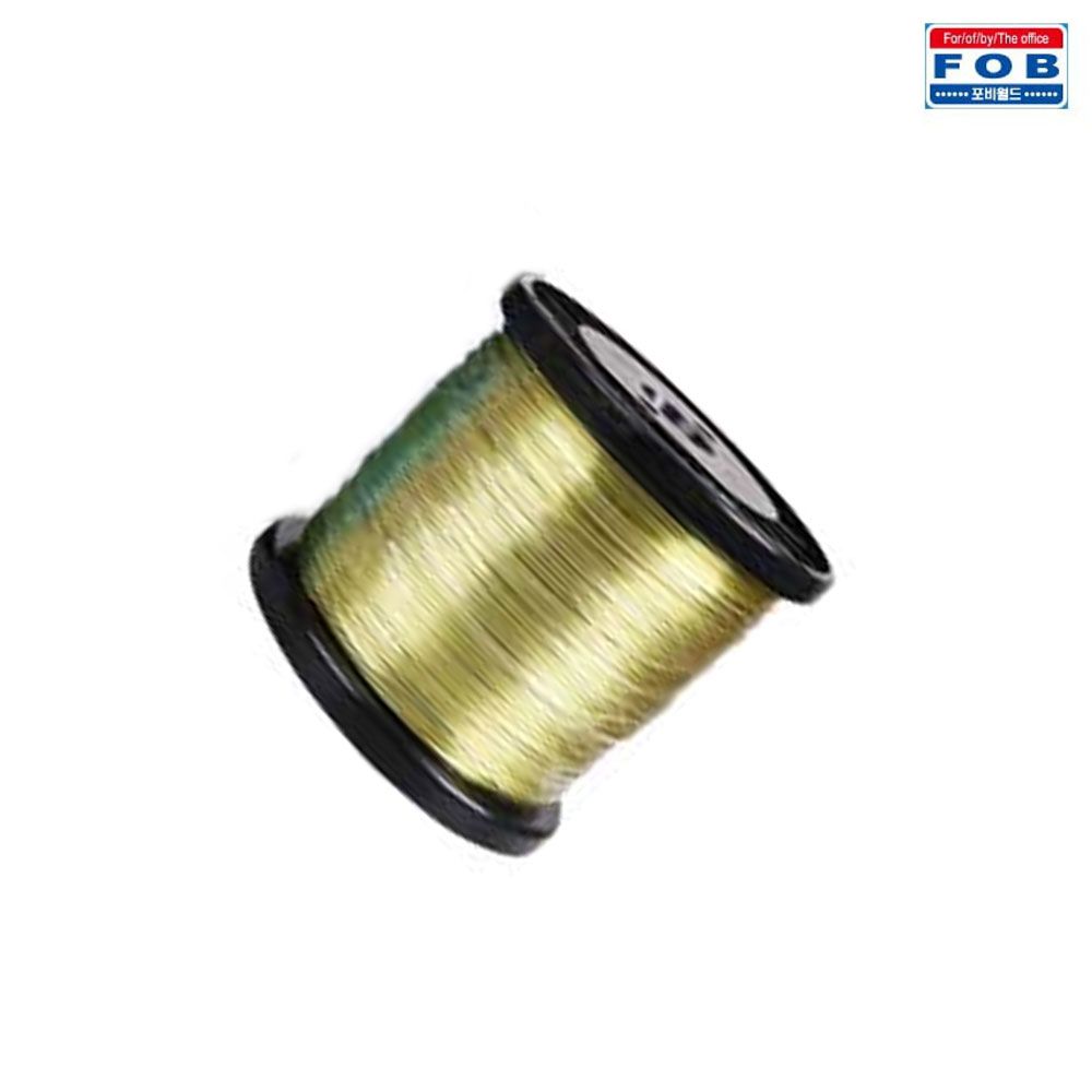 포비 와이어 공예철사 대용량 두께 1.2mm x 165M 노랑