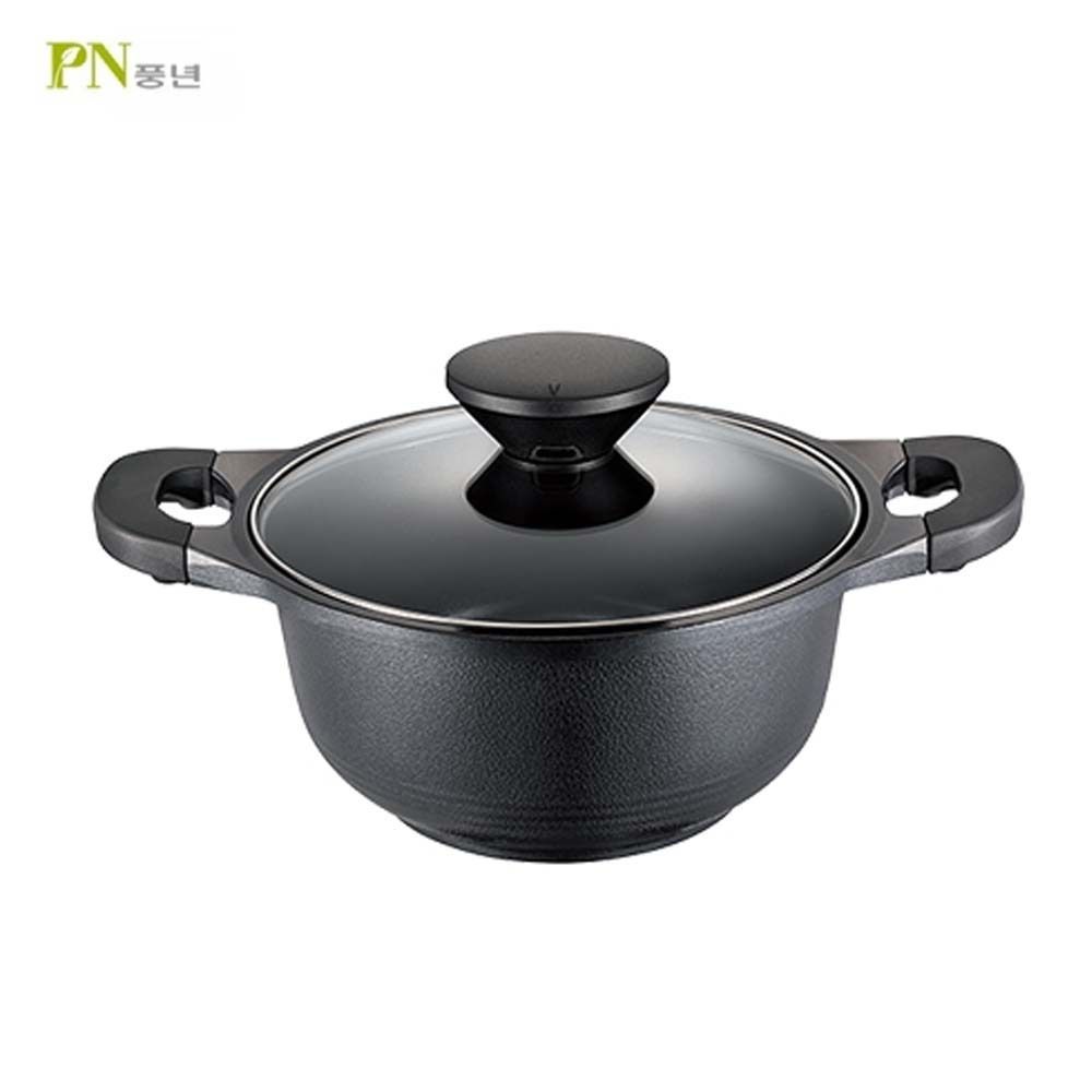 곰솥 냄비 스테인리스 냄비 28cm 라면 냄비 펄블랙