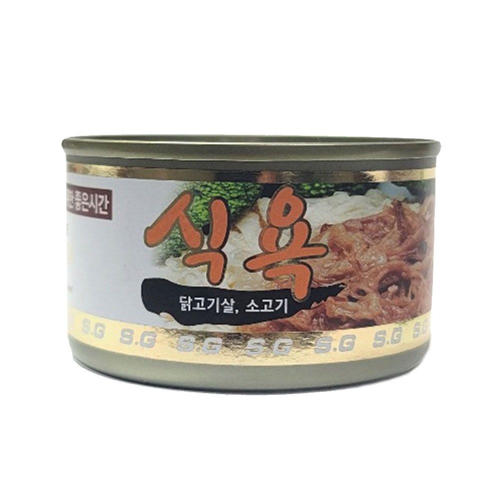 식욕 닭고기살 소고기 100g X24개 강아지 애견 간식캔