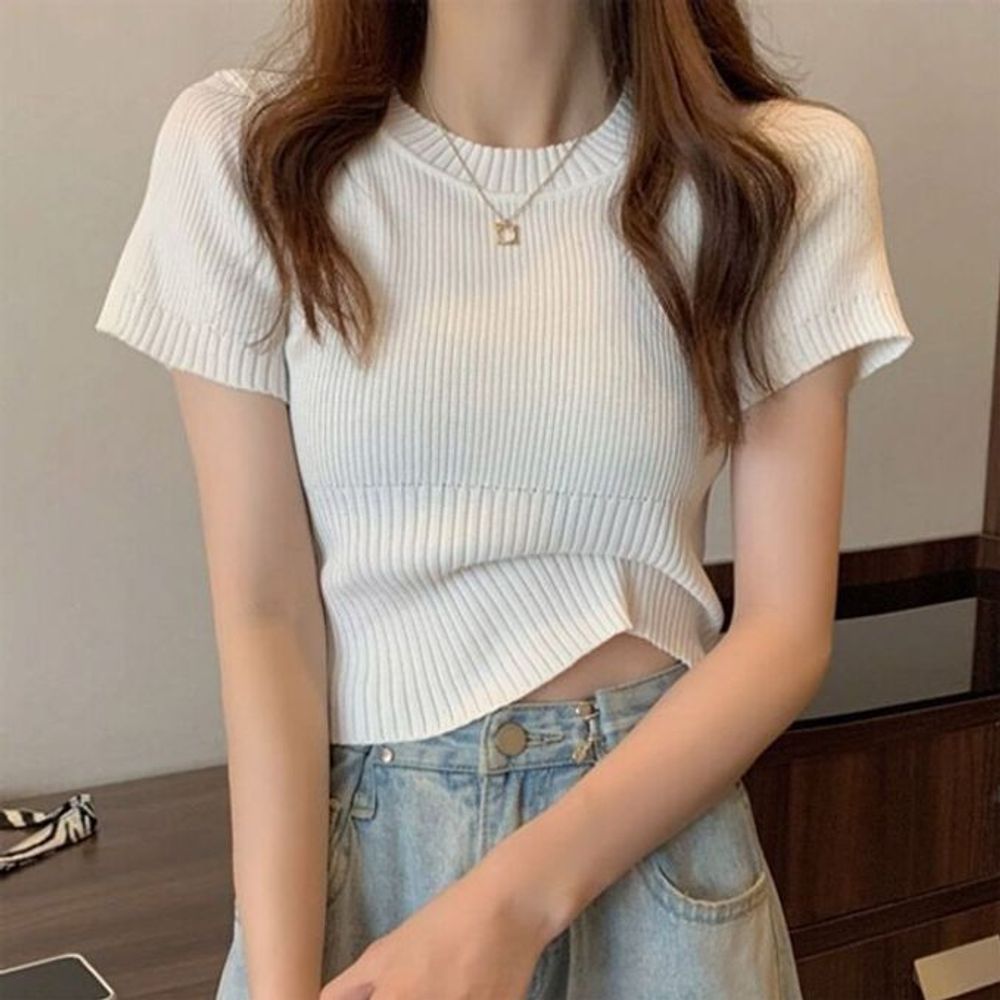 여름 줄배색 머플러 앙코라 브릭 벌룬 화이트