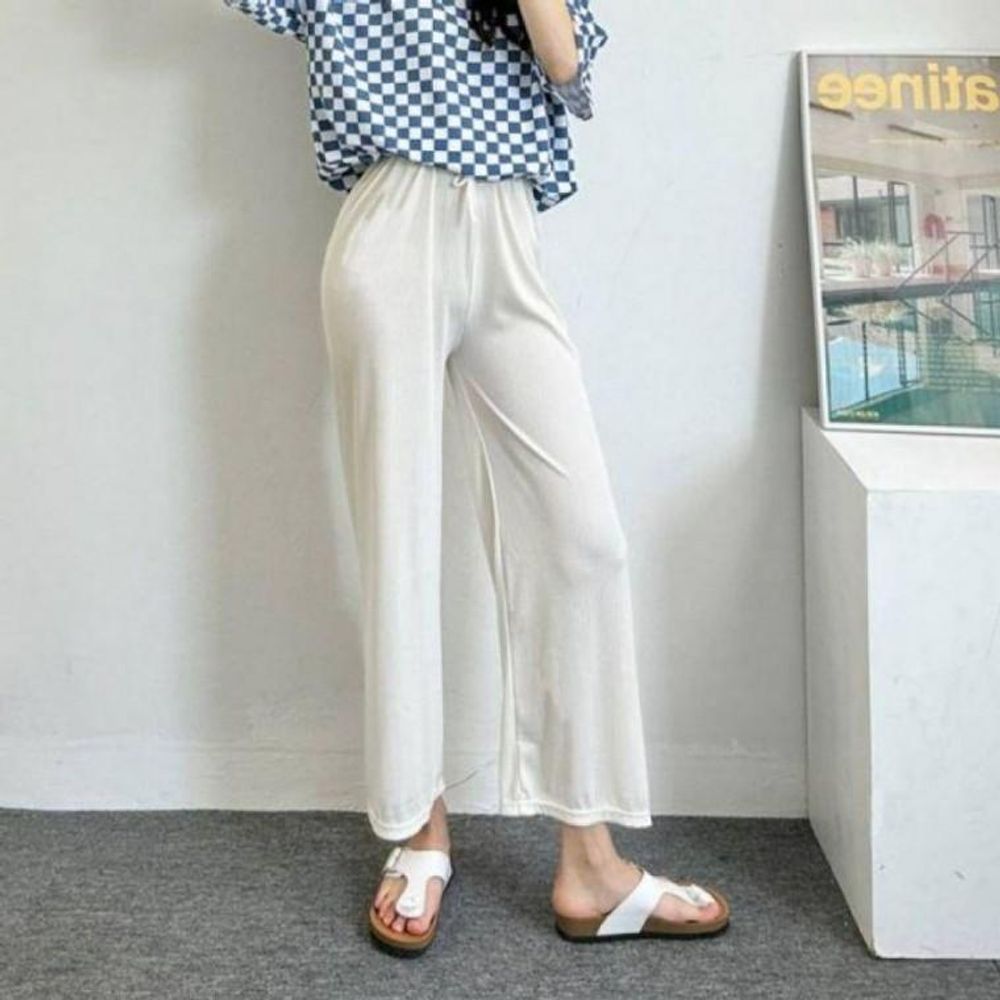 아이스 여자 바지 찰랑 쿨바지 여름 여름바지 찰랑바