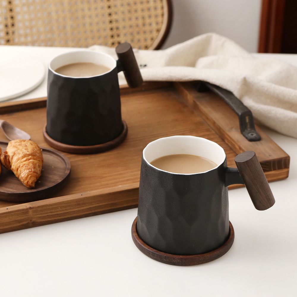 (티로직) 계수나무 300ml 머그와 코스터 2인세트