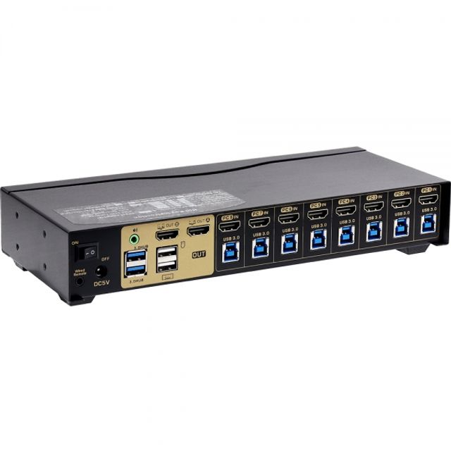 NM-HKM4308D Multi-View 듀얼 4K HDMI KVM 8대1스위치
