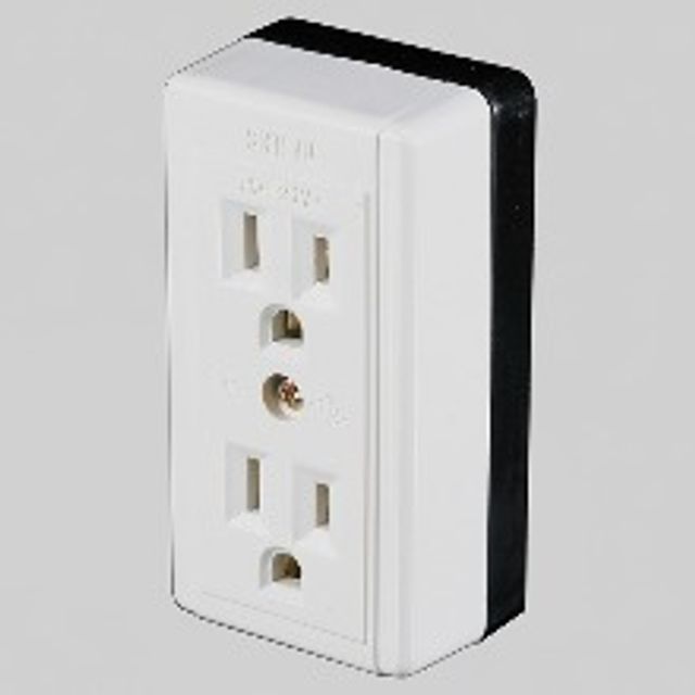 노출 콘센트 2구 110V 2P 16A 125V SJ-C2503 신주기