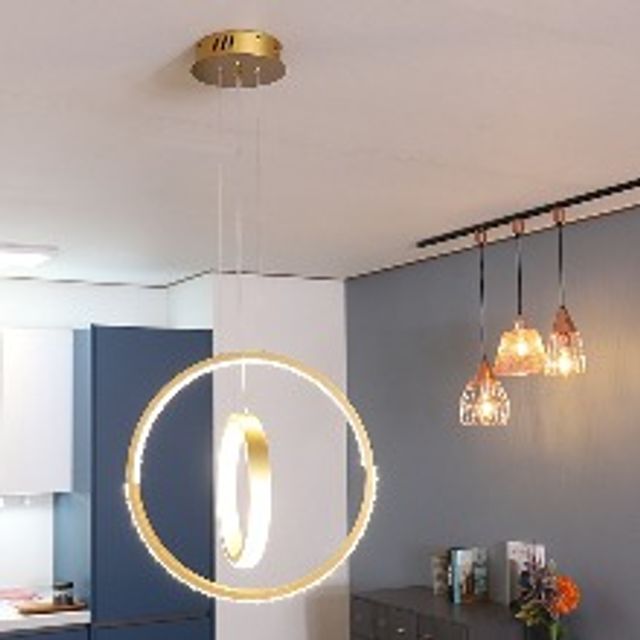 LED 팬던트 조명 더블링 W482-1 40W 주백색 4.0K 비