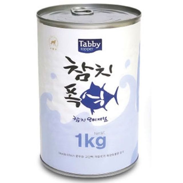 테비 고양이 캔 통조림 간식 참치오리지널 1kg 6p1box