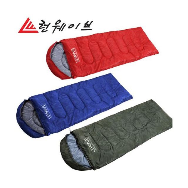 정품 런웨이브 하계용 사계절 침낭 차박 캠핑 텐트