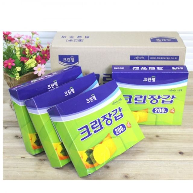 BOX 크린랲 크린장갑 (23x28cm) 200매 20개입