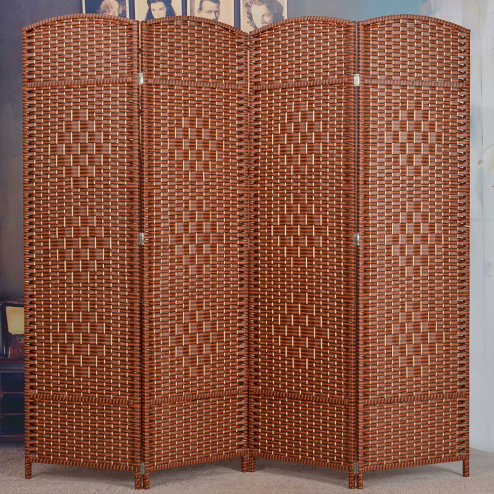 라탄 180cmx200cm 브라운 구텐 4단 파티션