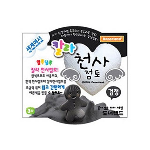 (도너랜드) 4000 칼라천사점토 검정30G 갑(24개입)