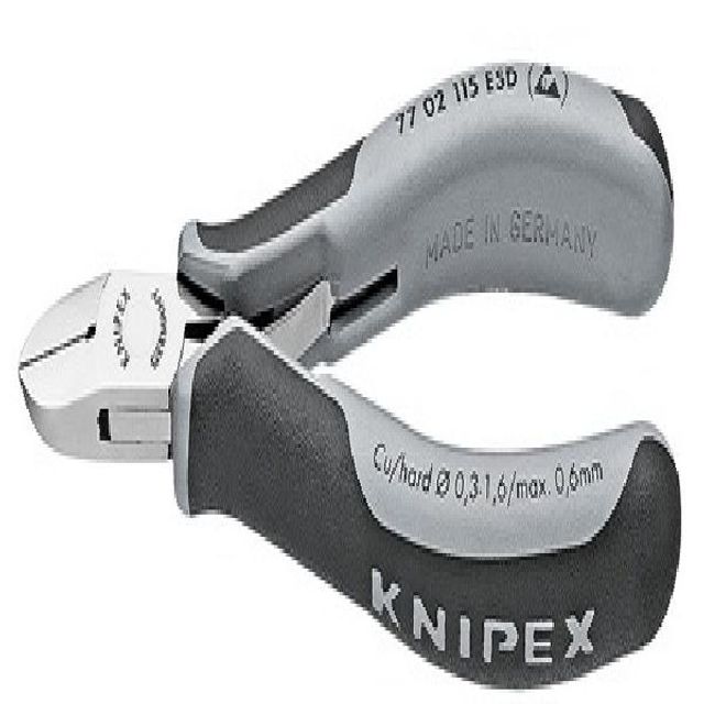 KNIPEX 독일 정밀 전자니퍼 77-02-115-ESD 크니픽스