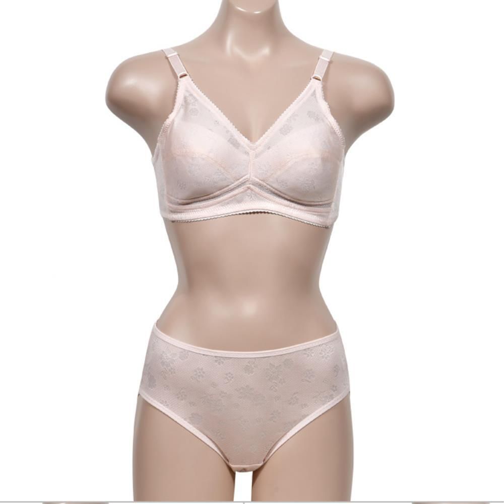 브라 노와이어 속옷 팬티 여친 세트 여성 여자