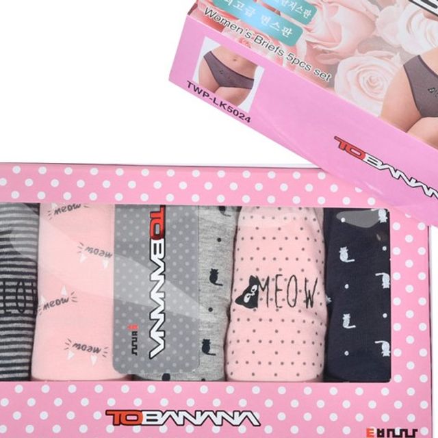 다양한패턴 스판 삼각팬티 5매입 SW0516