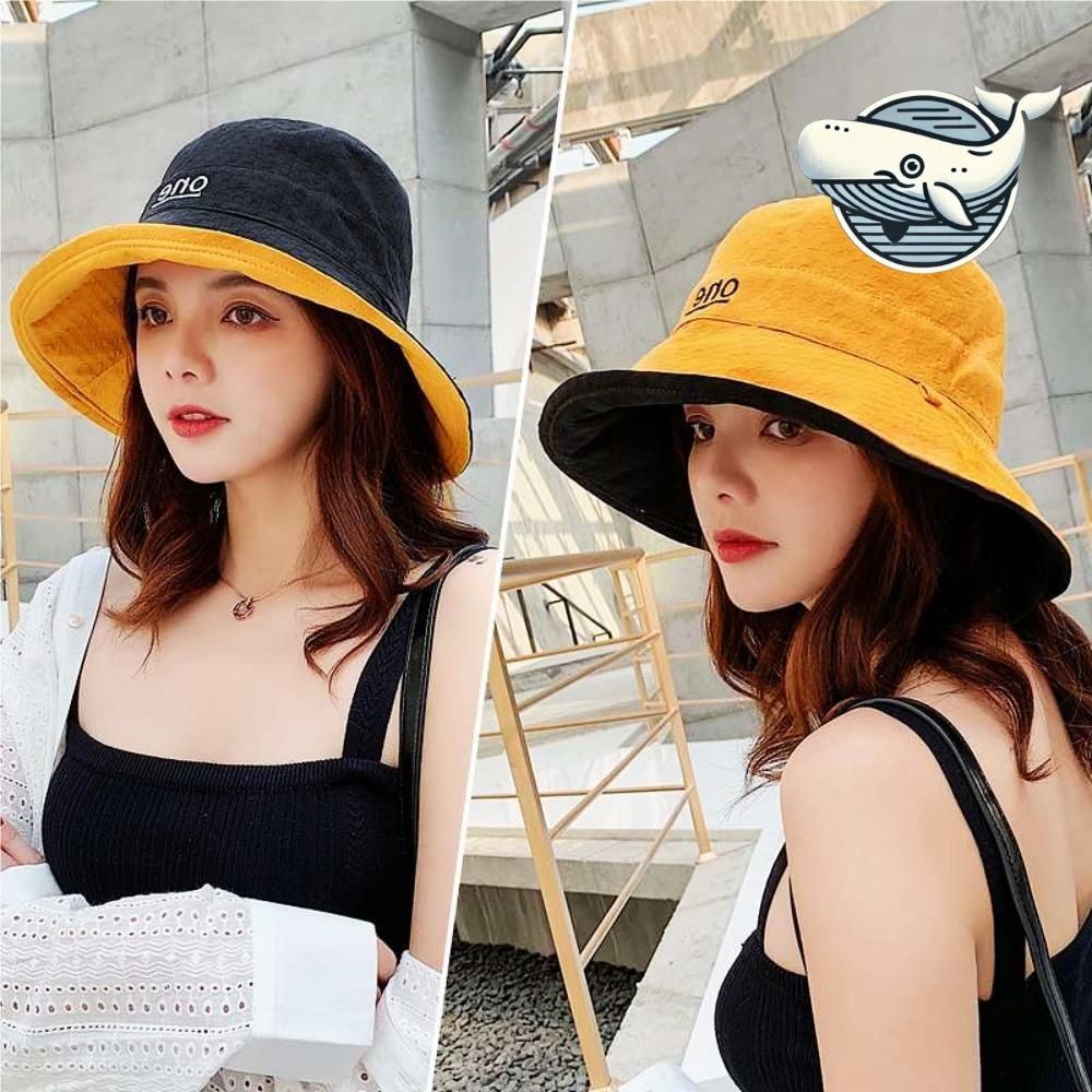 여름 버킷햇 양면 모자 스타일리시한 햇빛 차단