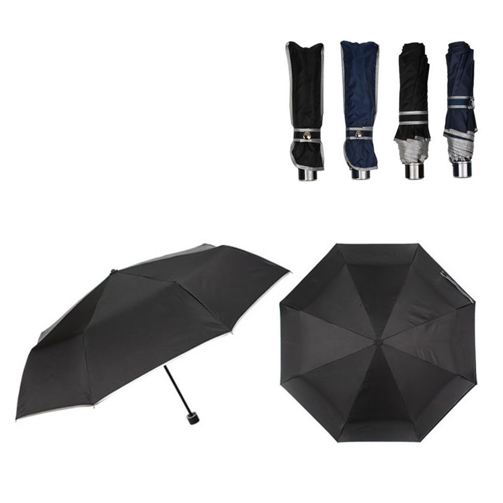 3단 접이식 수동 손잡이 투톤 우산 단우산 (랜덤)