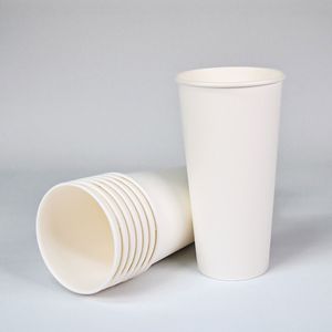 아이티알,NE 일회용 22oz 흰색 무지 종이컵 100개 카페 커피컵