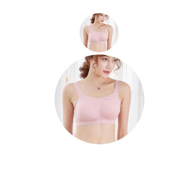 몸에 감기는 편안함 캡이 내장된 여성 브라탑 X 2벌