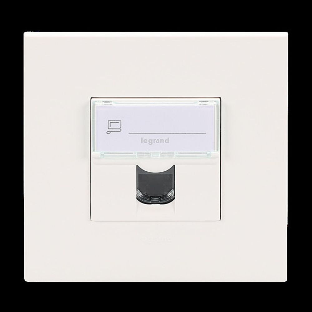 전화통신(아테오 정사각 유럽형) 8P(2모듈)(화이트)