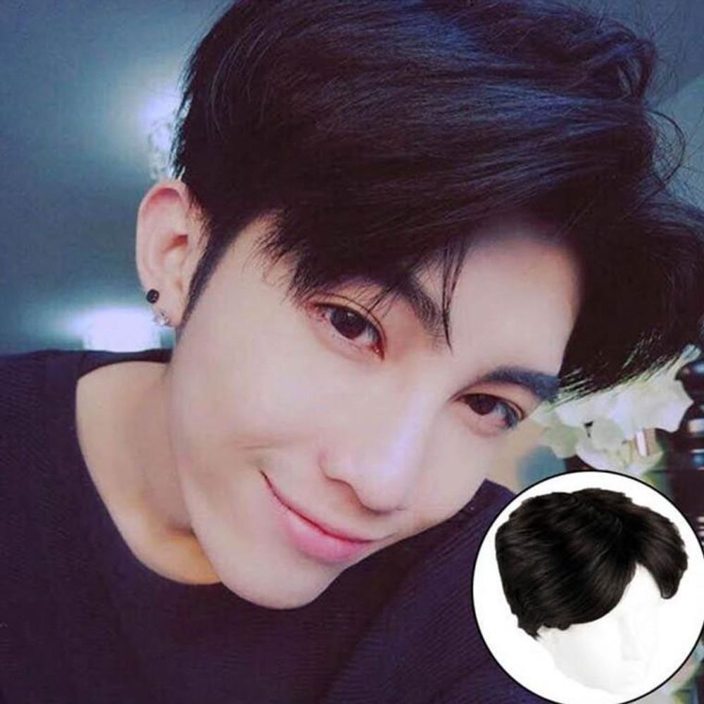 자연스러운 가르마 전체가발 헤어 스타일 변신