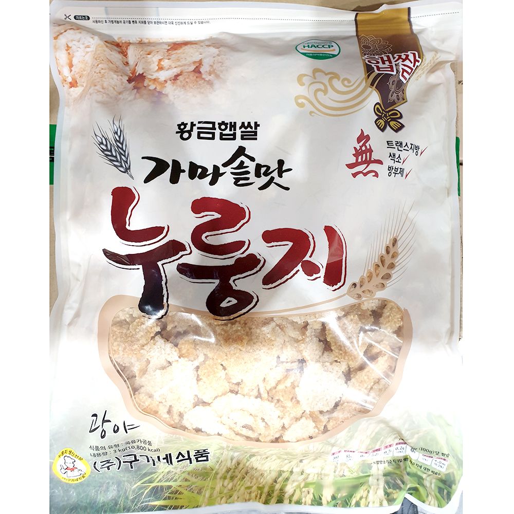 누룽지(쌀 구가네 3K)X4 식당 업소 주방 요리 식재료