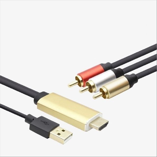 HDMI RCA 3선 케이블 HDMI 컨버터 HDMI to AV BT965