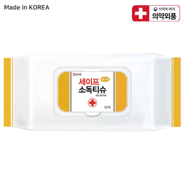 세이프 메디와이퍼 소독티슈 (80매/의약외품) 24개