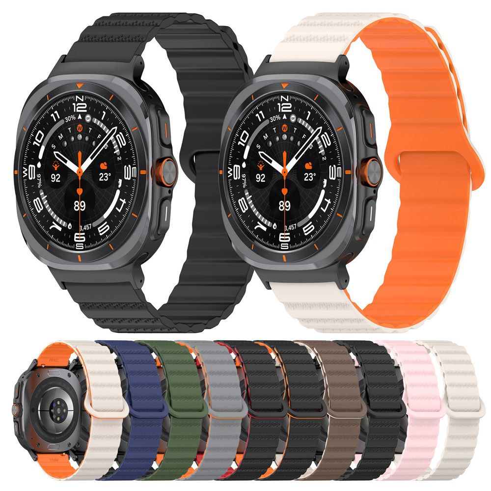 갤럭시워치 울트라 투톤 마그네틱 스트랩 실리콘밴드