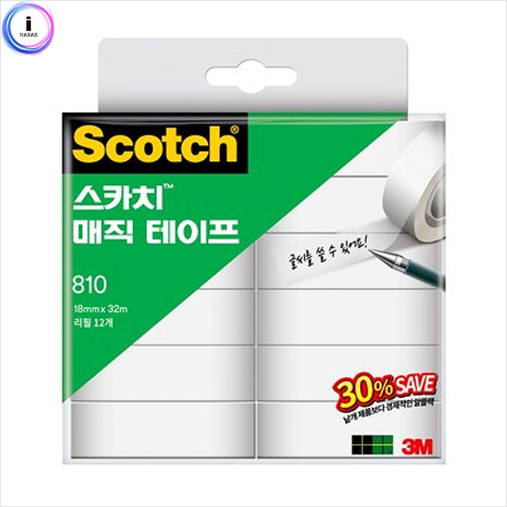 스카치 매직 테이프 리필810R-12(18x32)