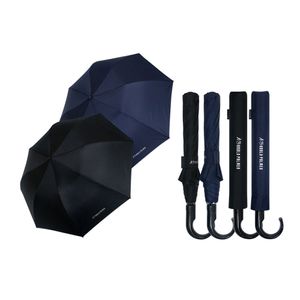 아이티알,NE 2단 자동 폰지 곡자핸들 방풍 우산 (택1) 휴대용 단색
