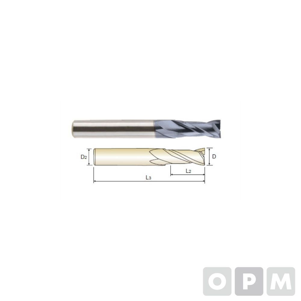 4G MILLS 초경코팅엔드밀2F (강력절삭용) D2X6X6X50
