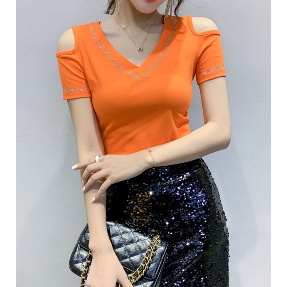 여성 가을 간절기 라운드 레터링 언발란스 롱 티셔츠