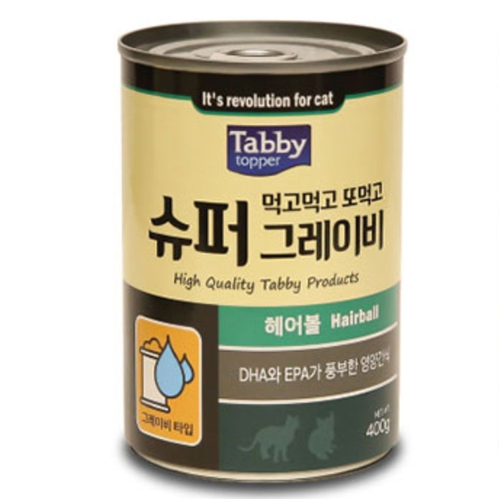 테비 고양이 캔 통조림 캣 간식 헤어볼 400g 12p_1box