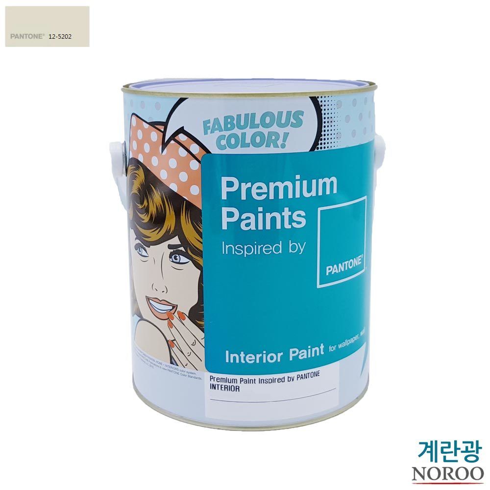 팬톤 내부용 계란광 수성페인트 4L 아이보리12-5202