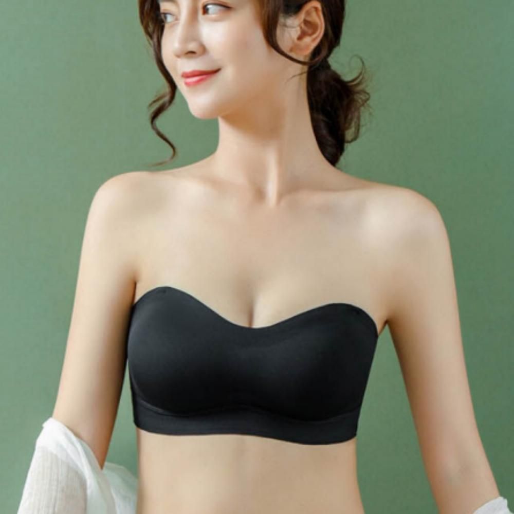 튜브탑 웨딩브라 속옷 여성 오프숄더 탈부착 패드