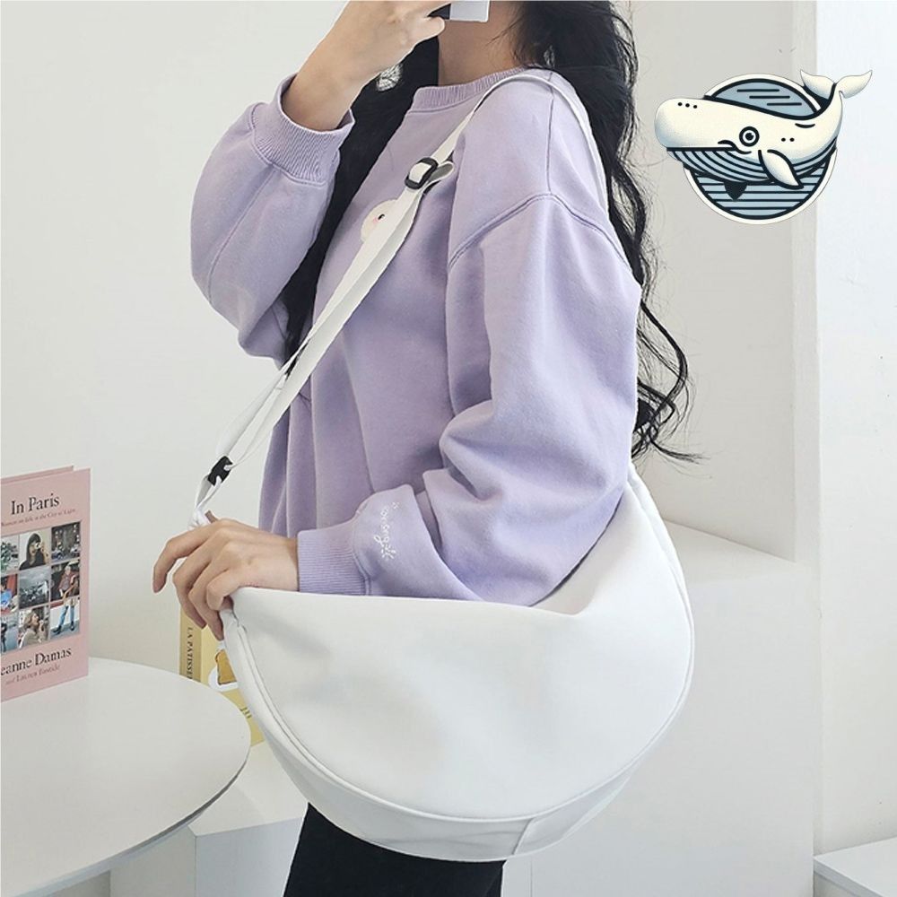 세련된 라운드 크로스백 학생 데일리 캐주얼 백